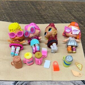 L.O.L. Surprise! Mini Fashion Doll Set - Pink, Yellow, Orange, Blue